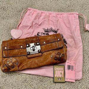 Juicy Couture dusty pink clutch